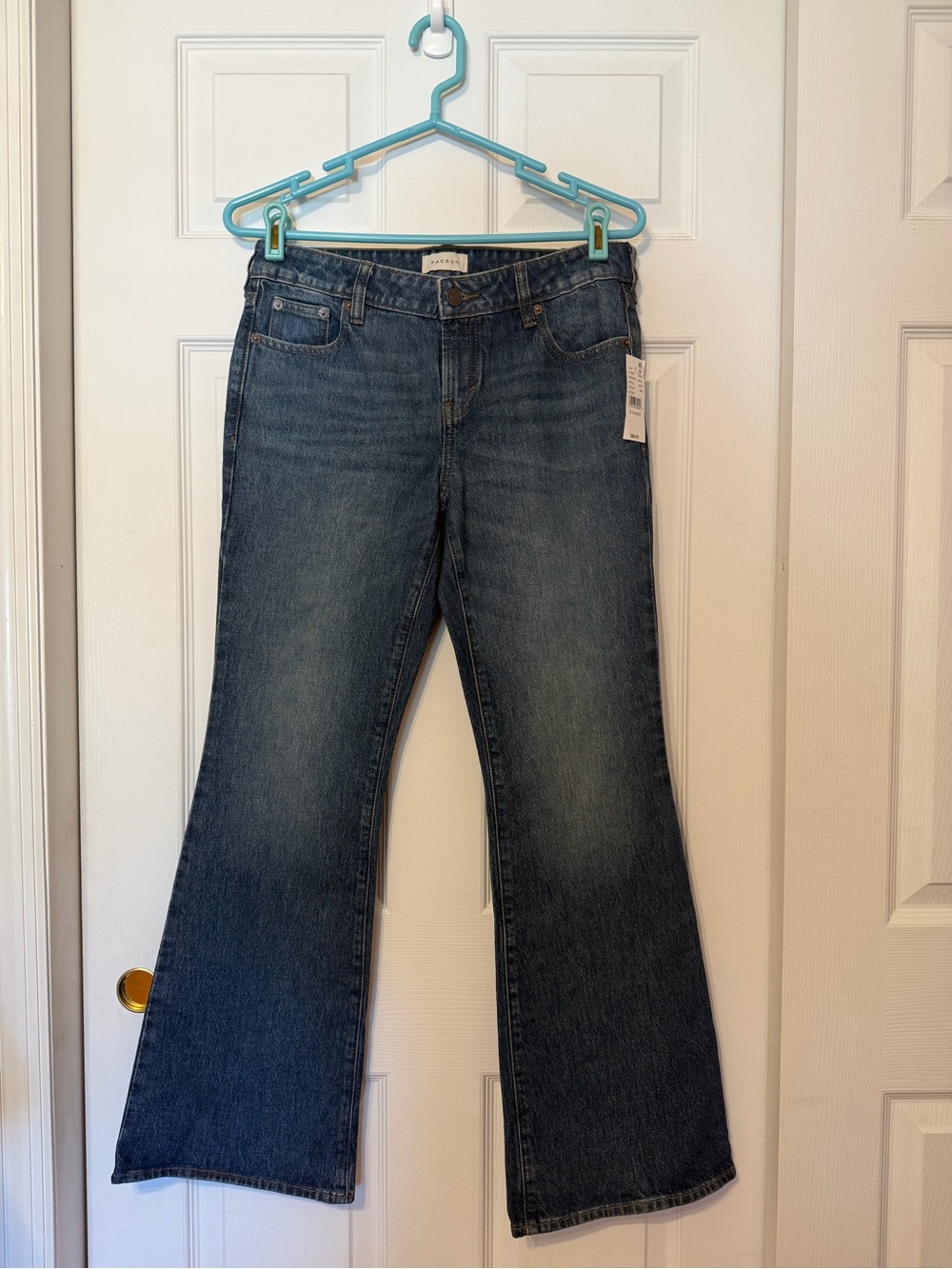 PacSun Low Rise Bootcut Flare Stretch Denim Jeans Dark Wash 27 Short